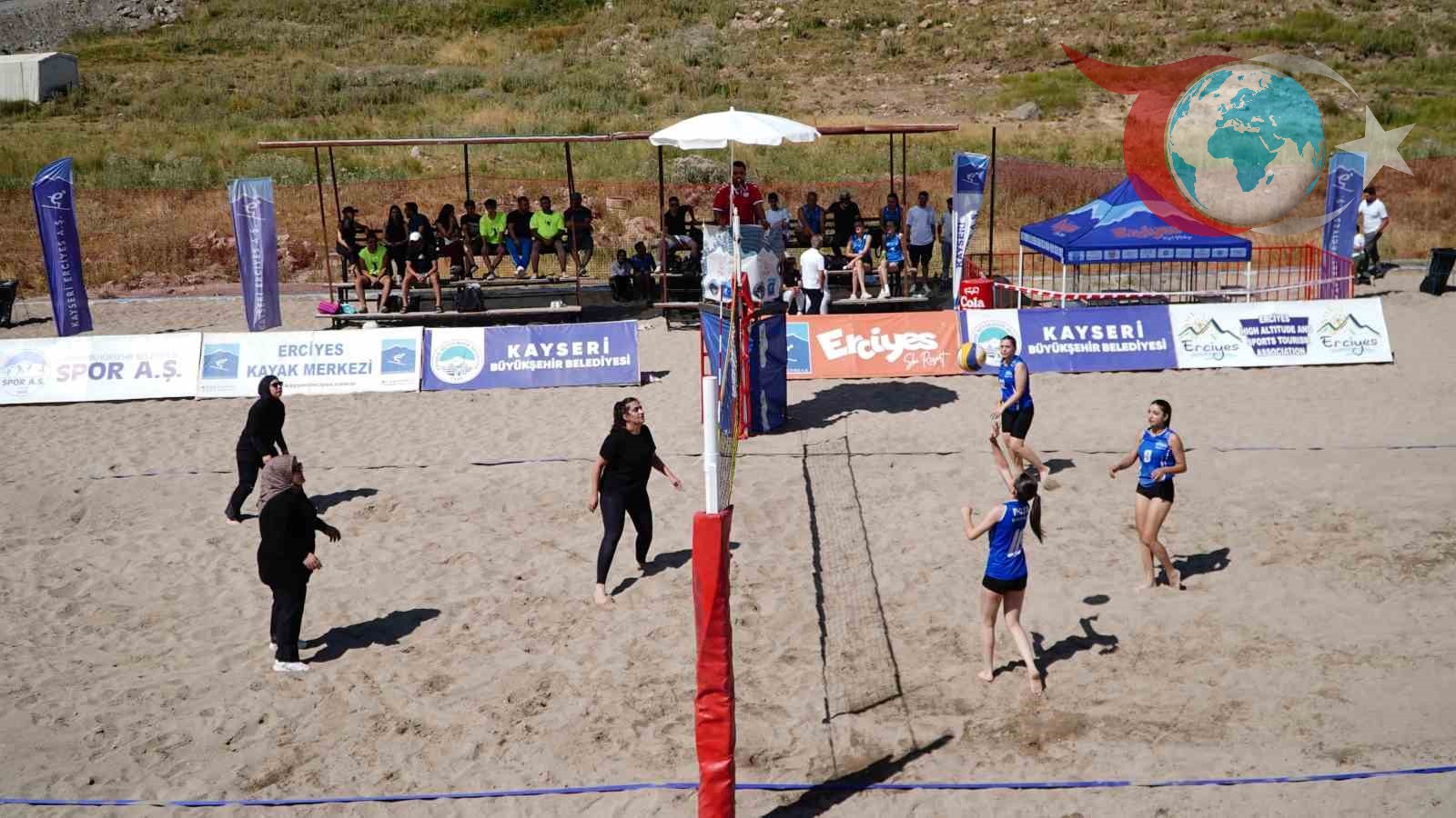 Erciyes'teki En Havalı Plaj Voleybol Turnuvası Nefes Kesti