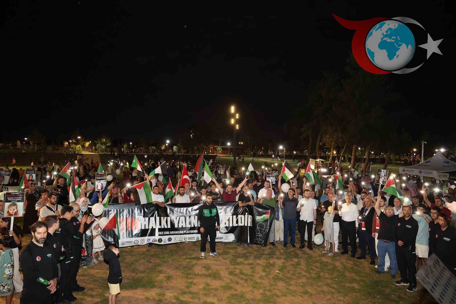 Gebze'de Filistin İçin Yürüyüş: Adalet ve Özgürlük Mesajı
