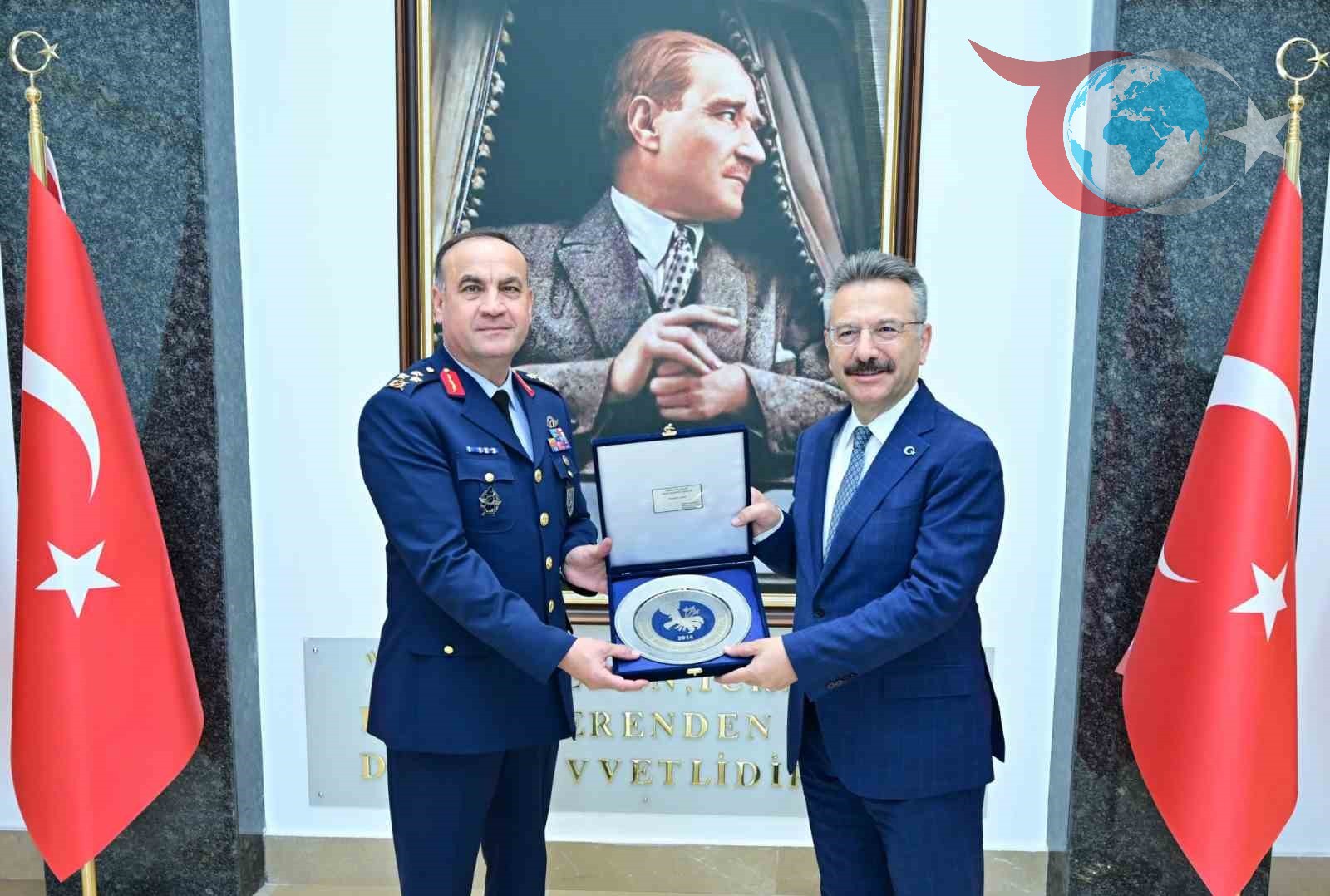 Hava Korgeneral Rafet Dalkıran, Eskişehir Valisi Hüseyin Aksoy’a Nazik Bir Ziyarette Bulundu