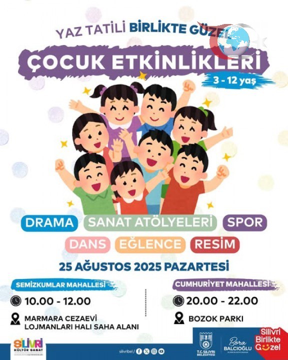 Silivri'de Çocuklara Eğlenceli ve Eğitici Yaz Etkinlikleri