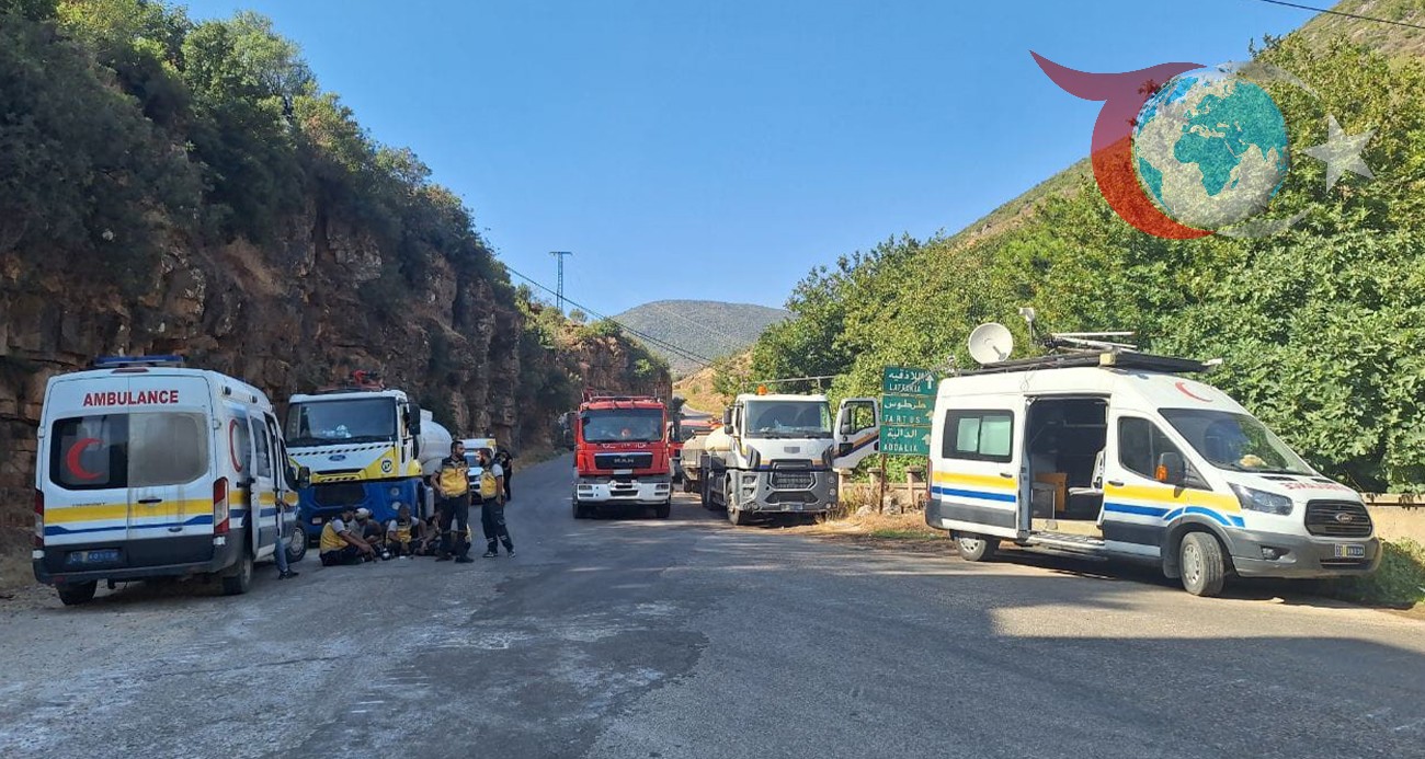 Suriye'nin Batısında Haftalar Sonra Kontrol Altına Alınan Orman Yangınları