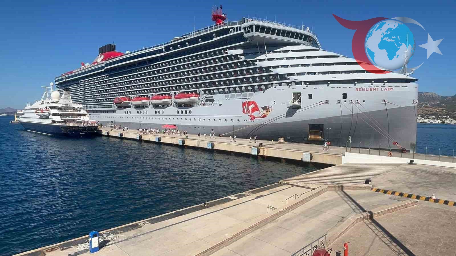 Bodrum Limanında İki Dev Yolcu Gemisi: Resilient Lady ve Sea Dream I