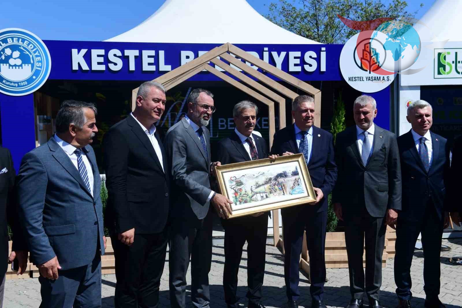 Kestel Belediyesi Uluslararası Peyzaj Fuarında İlçenin Üretim Gücünü Tanıttı