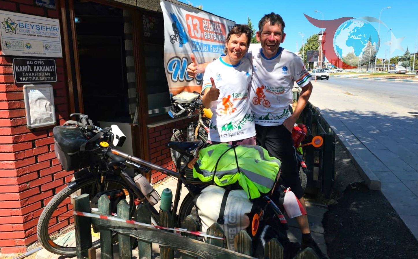 Avusturyalı Bisiklet Tutkunları Beyşehir'de Durakladı