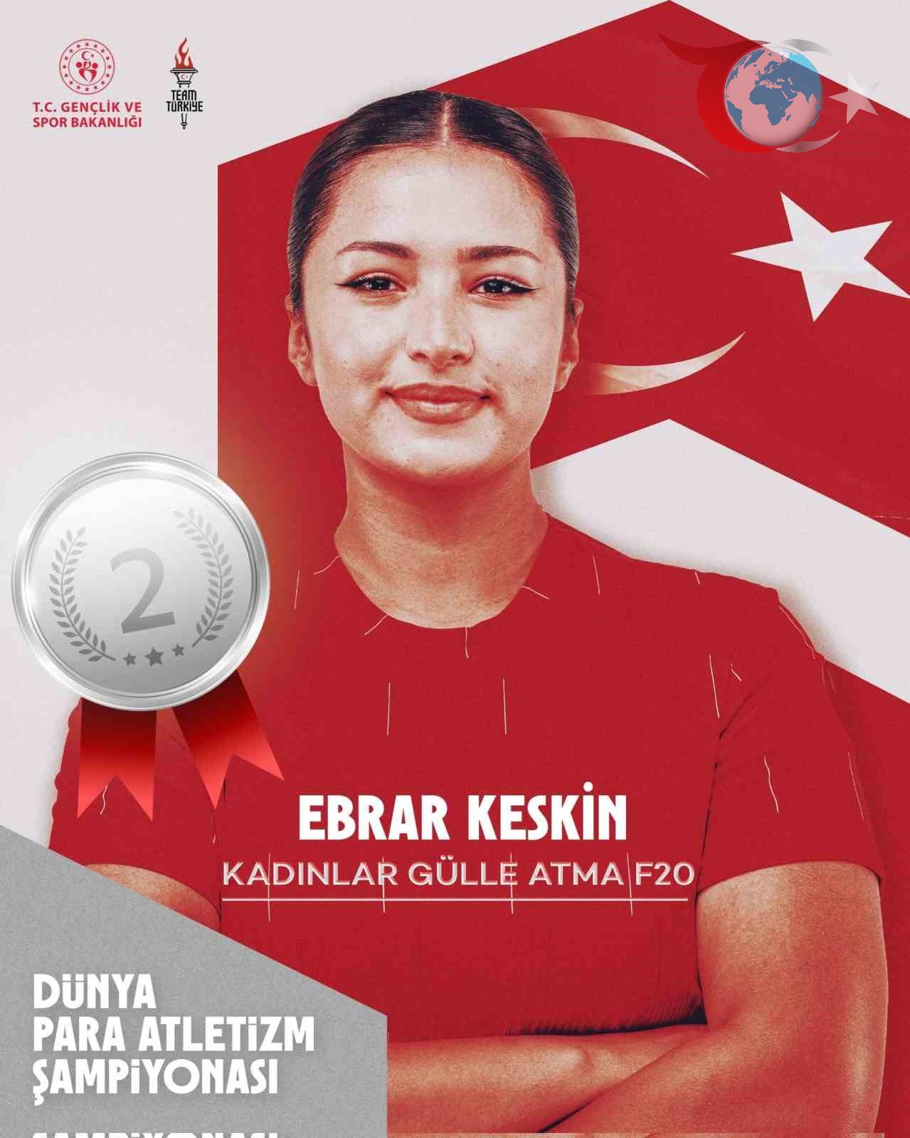 Ebrar Keskin ve Hamide Doğangün'den Dünya Para Atletizm Şampiyonası'nda Büyük Başarı
