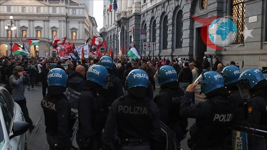 Milano'da Filistin Destekçileri Kardeş Şehir Protokolünün İptalini Talep Etti