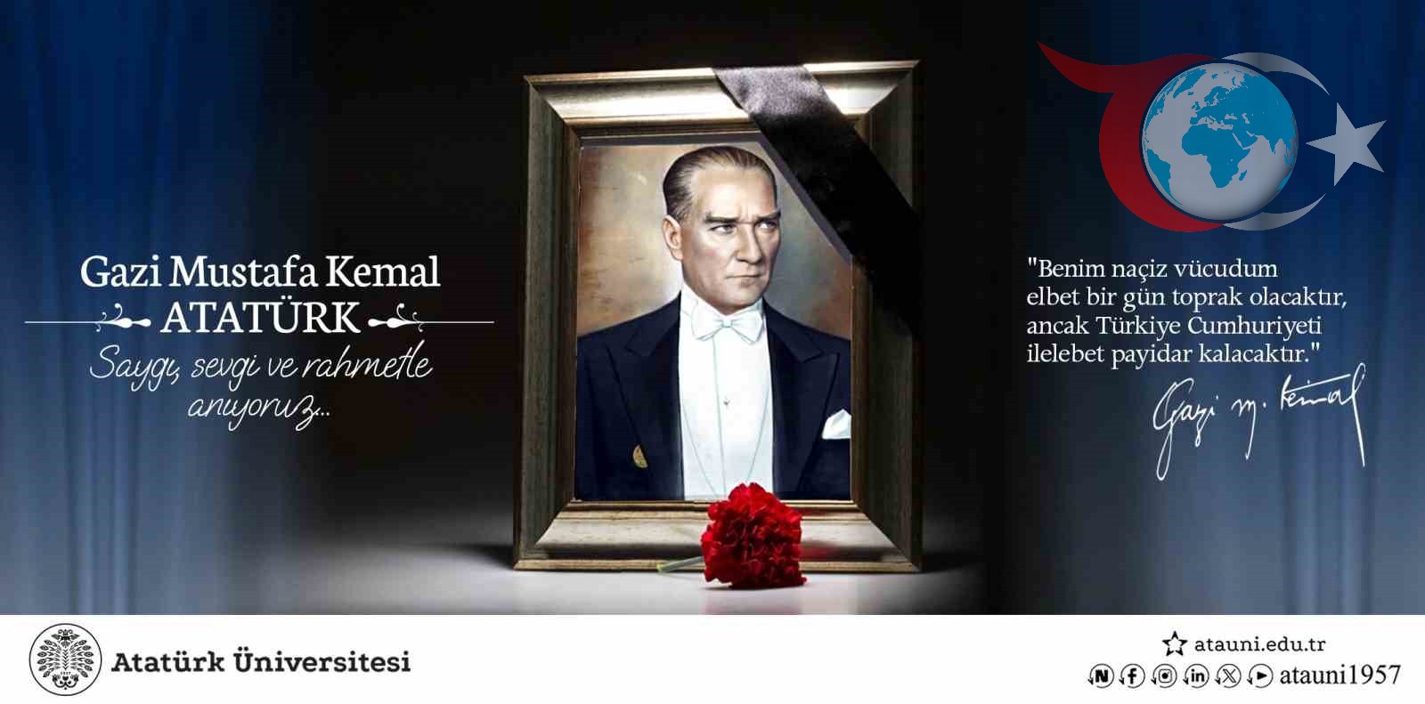 Atatürk Üniversitesi Rektöründen Duygusal 10 Kasım Mesajı