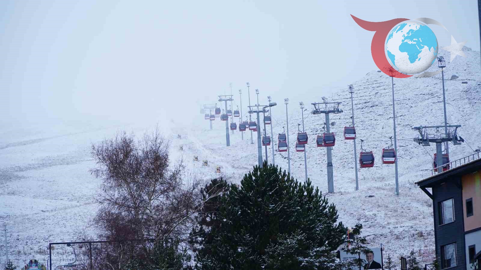 Erciyes Dağı'nda Yoğun Kar Yağışı Turizmi Canlandırdı