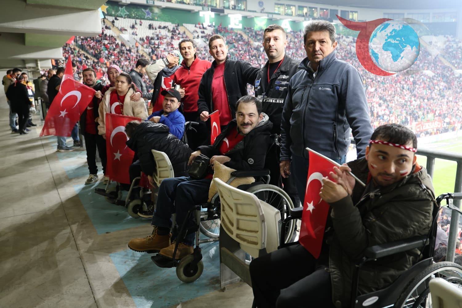 Osmangazi Belediyesi'nden Engelli Bireylere Milli Maç Sürprizi